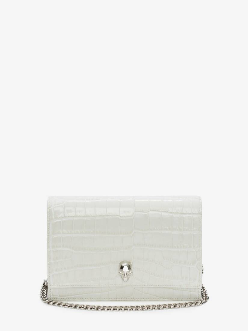 Bolsos Mini Alexander McQueen Small Skull Mujer - Blancos - Mexico 198-GWNQDK